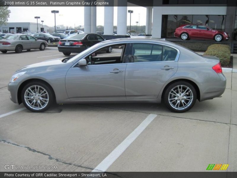 Platinum Graphite Gray / Graphite 2008 Infiniti G 35 Sedan