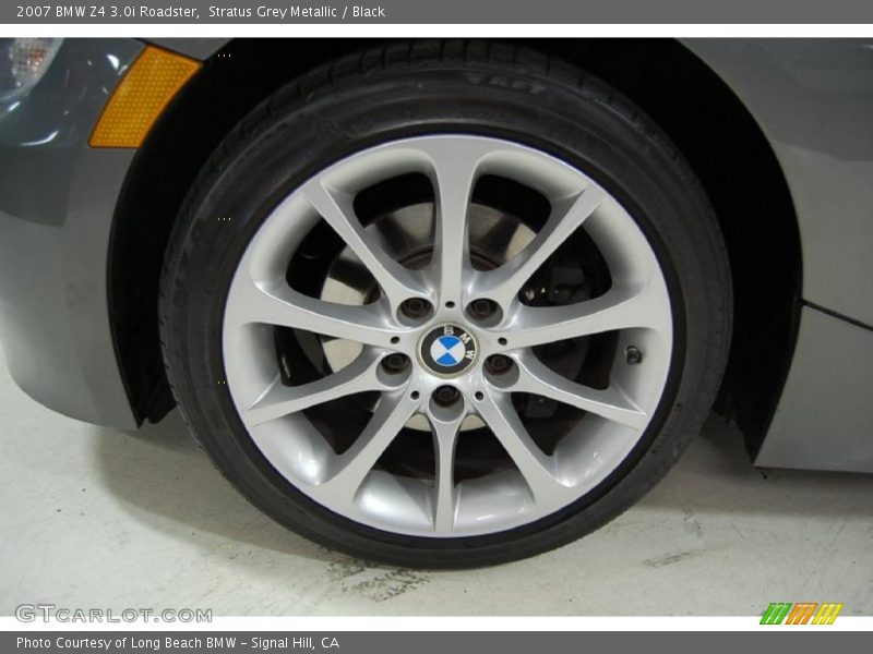 Stratus Grey Metallic / Black 2007 BMW Z4 3.0i Roadster