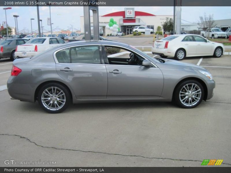 Platinum Graphite Gray / Graphite 2008 Infiniti G 35 Sedan