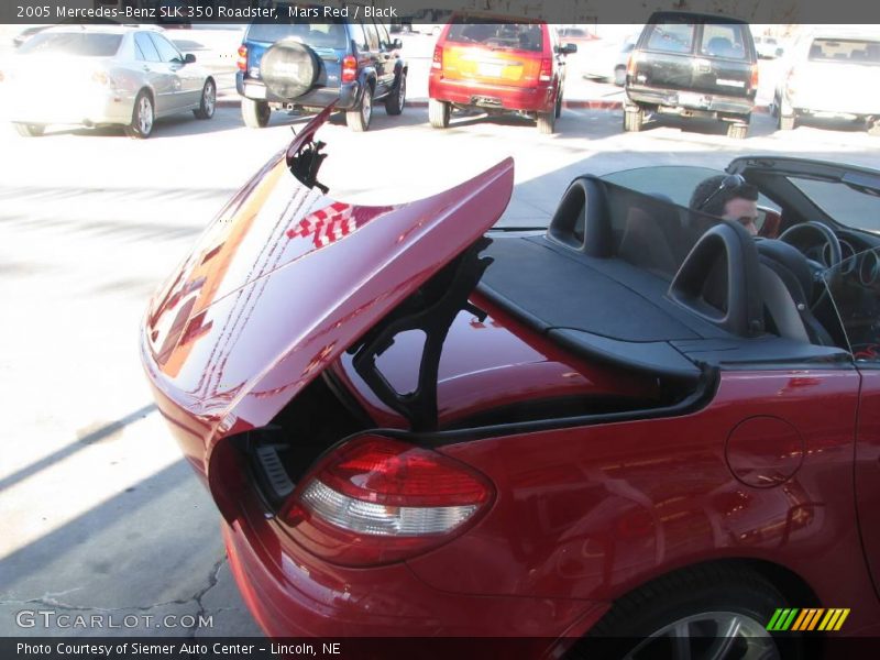 Mars Red / Black 2005 Mercedes-Benz SLK 350 Roadster