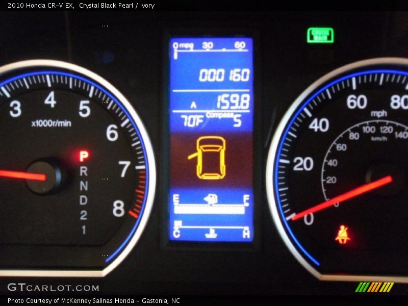 Crystal Black Pearl / Ivory 2010 Honda CR-V EX