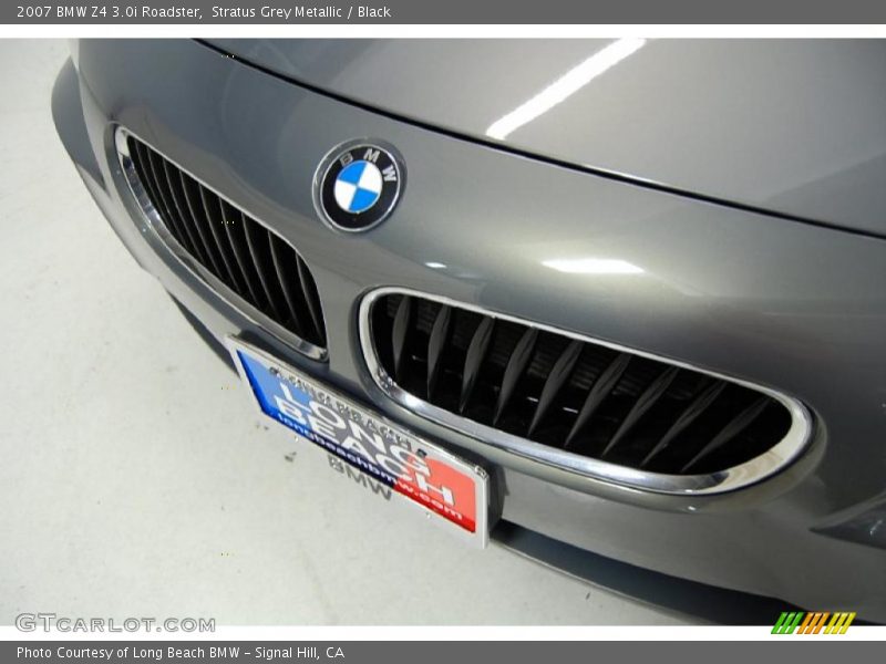 Stratus Grey Metallic / Black 2007 BMW Z4 3.0i Roadster