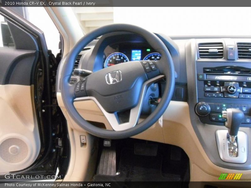 Crystal Black Pearl / Ivory 2010 Honda CR-V EX