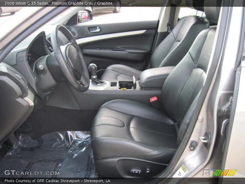 Platinum Graphite Gray / Graphite 2008 Infiniti G 35 Sedan