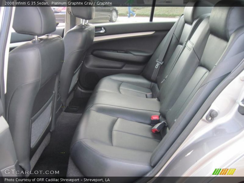 Platinum Graphite Gray / Graphite 2008 Infiniti G 35 Sedan