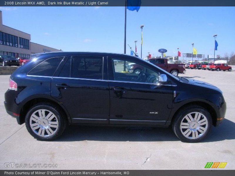Dark Ink Blue Metallic / Light Camel 2008 Lincoln MKX AWD