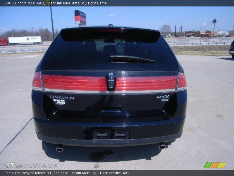 Dark Ink Blue Metallic / Light Camel 2008 Lincoln MKX AWD
