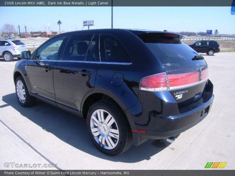 Dark Ink Blue Metallic / Light Camel 2008 Lincoln MKX AWD