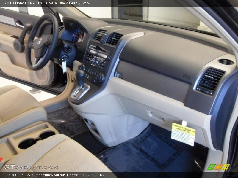 Crystal Black Pearl / Ivory 2010 Honda CR-V EX