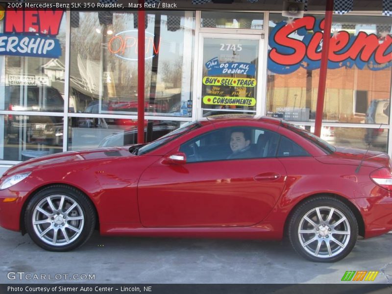 Mars Red / Black 2005 Mercedes-Benz SLK 350 Roadster