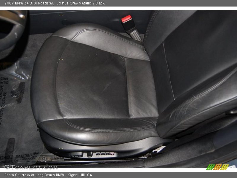 Stratus Grey Metallic / Black 2007 BMW Z4 3.0i Roadster