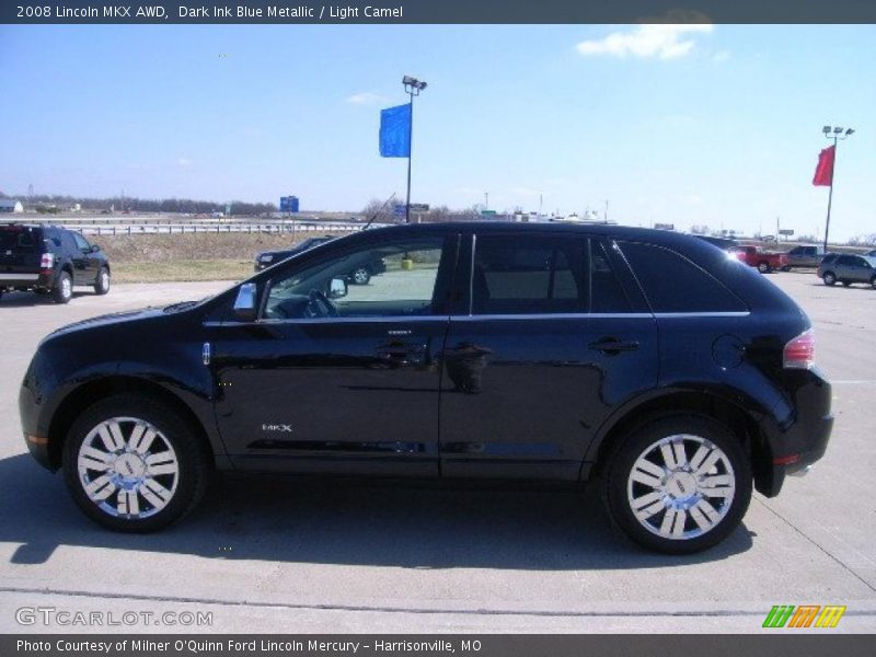 Dark Ink Blue Metallic / Light Camel 2008 Lincoln MKX AWD