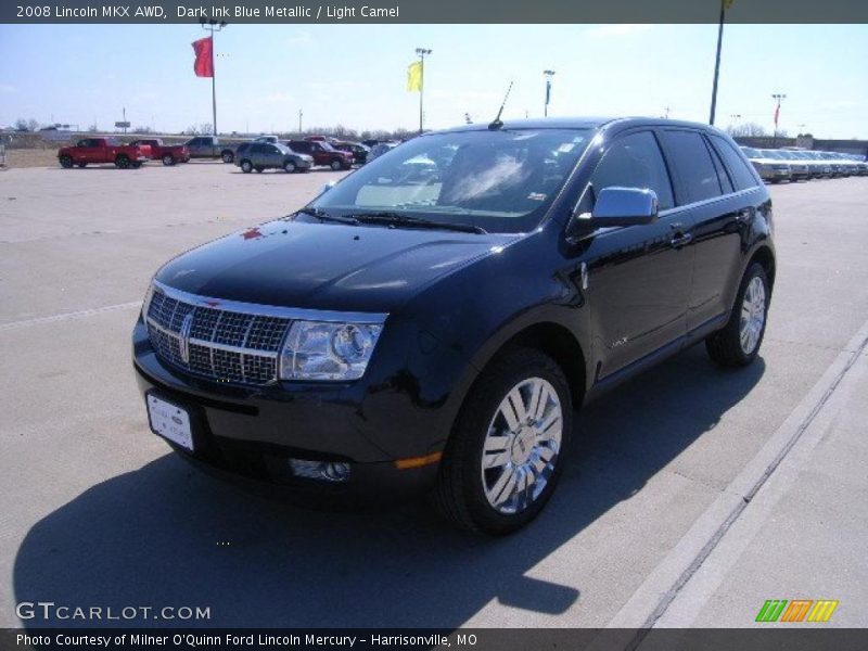 Dark Ink Blue Metallic / Light Camel 2008 Lincoln MKX AWD