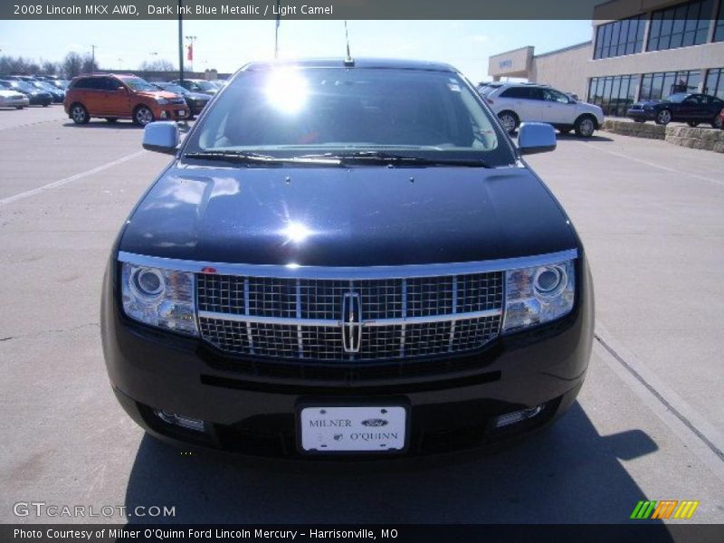 Dark Ink Blue Metallic / Light Camel 2008 Lincoln MKX AWD