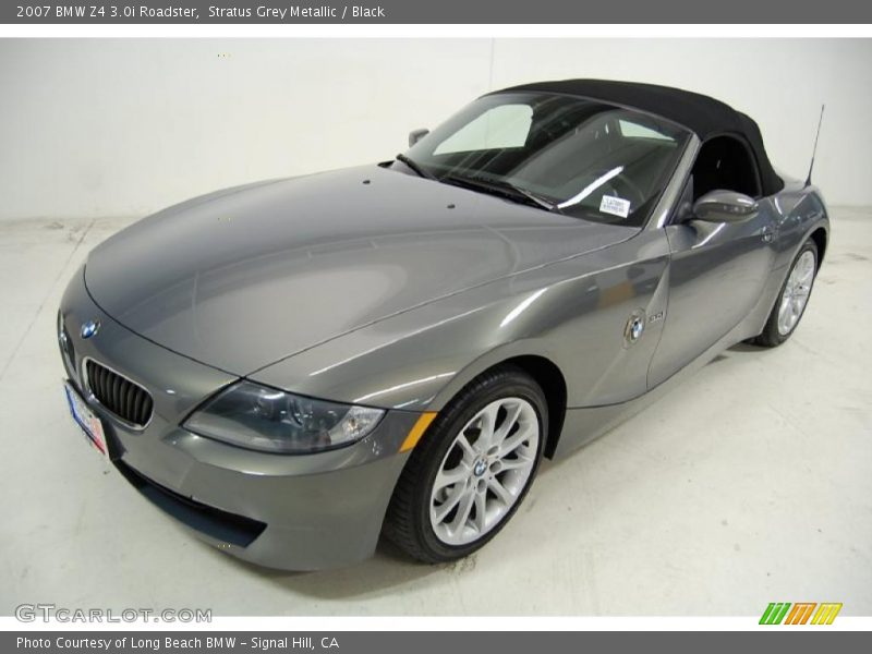 Stratus Grey Metallic / Black 2007 BMW Z4 3.0i Roadster