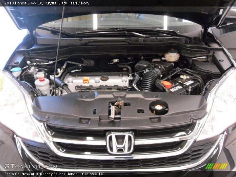 Crystal Black Pearl / Ivory 2010 Honda CR-V EX