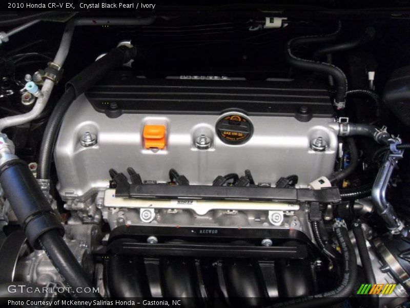 Crystal Black Pearl / Ivory 2010 Honda CR-V EX