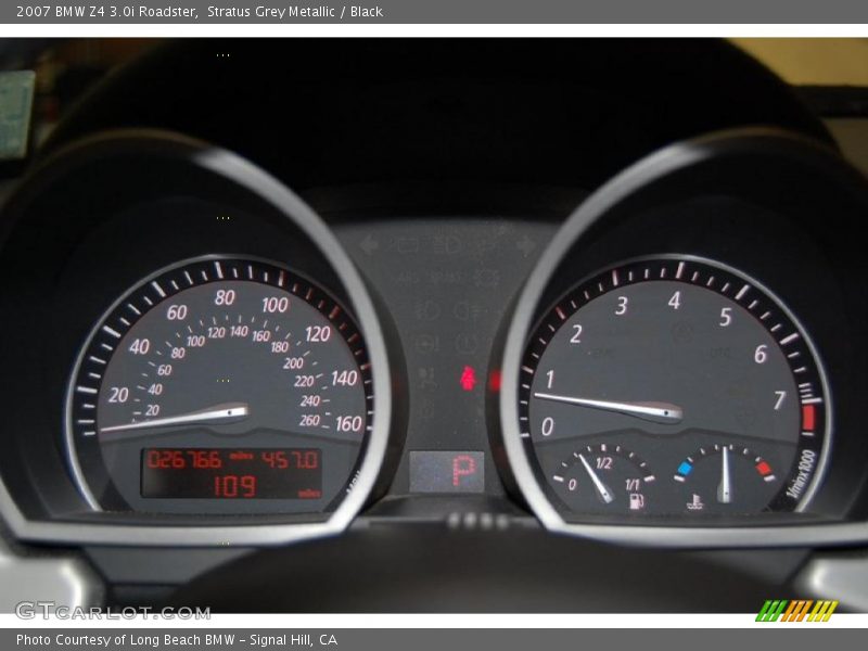 Stratus Grey Metallic / Black 2007 BMW Z4 3.0i Roadster