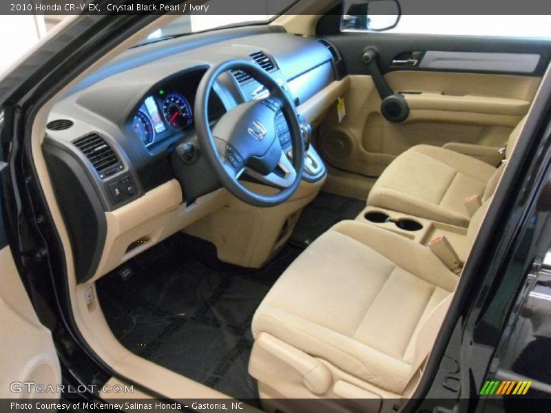 Crystal Black Pearl / Ivory 2010 Honda CR-V EX