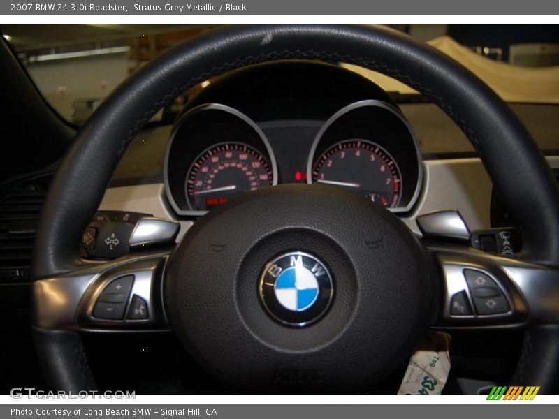 Stratus Grey Metallic / Black 2007 BMW Z4 3.0i Roadster