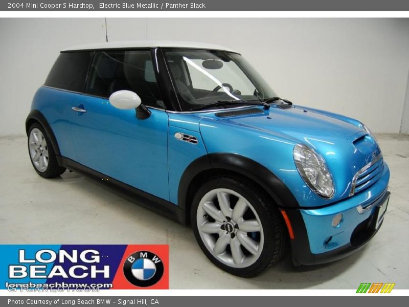 Electric Blue Metallic / Panther Black 2004 Mini Cooper S Hardtop