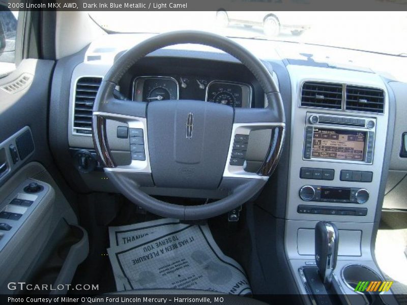 Dark Ink Blue Metallic / Light Camel 2008 Lincoln MKX AWD