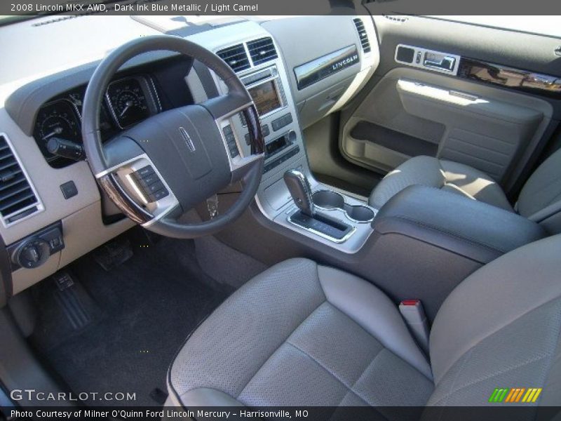 Dark Ink Blue Metallic / Light Camel 2008 Lincoln MKX AWD
