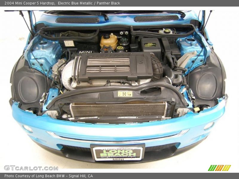 Electric Blue Metallic / Panther Black 2004 Mini Cooper S Hardtop