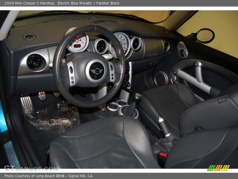 Electric Blue Metallic / Panther Black 2004 Mini Cooper S Hardtop