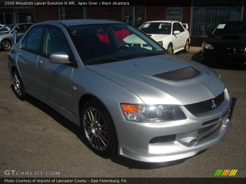 Apex Silver / Black Alcantara 2006 Mitsubishi Lancer Evolution IX MR