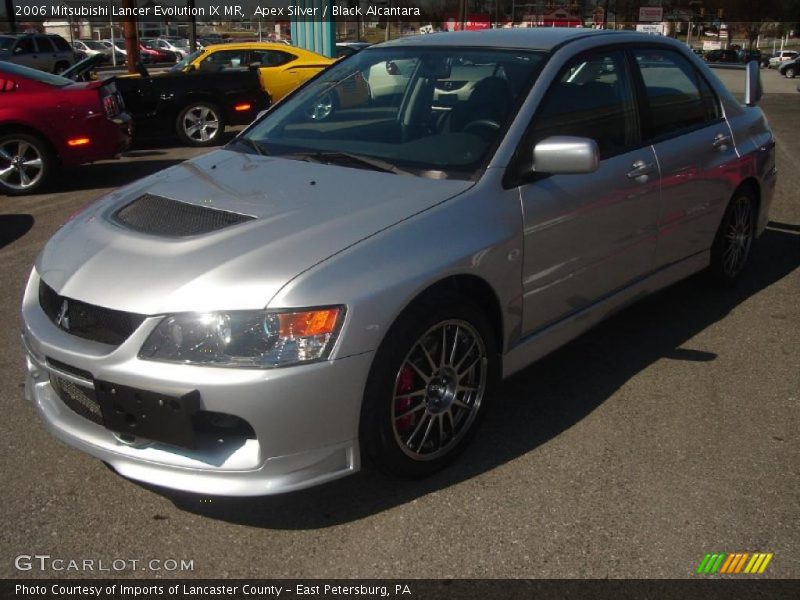 Apex Silver / Black Alcantara 2006 Mitsubishi Lancer Evolution IX MR
