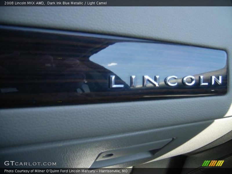 Dark Ink Blue Metallic / Light Camel 2008 Lincoln MKX AWD
