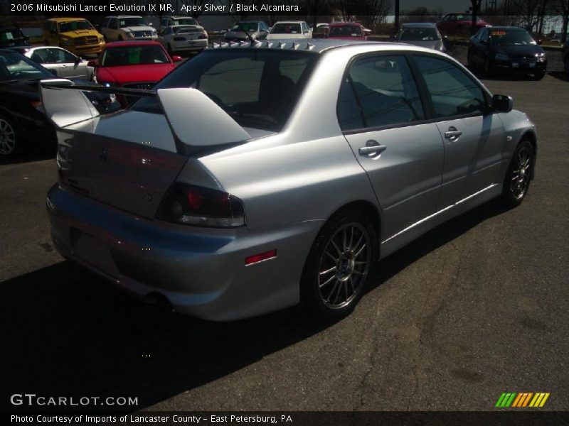 Apex Silver / Black Alcantara 2006 Mitsubishi Lancer Evolution IX MR