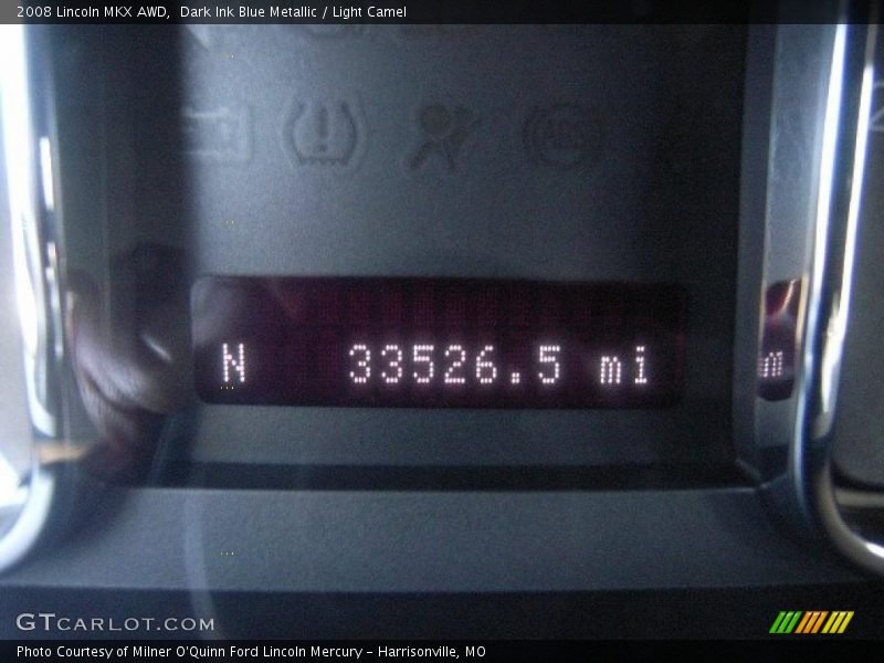 Dark Ink Blue Metallic / Light Camel 2008 Lincoln MKX AWD