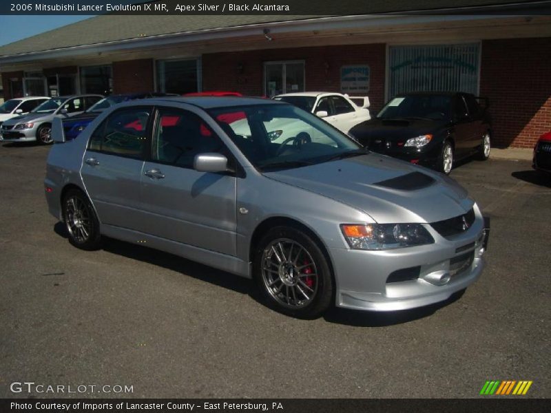 Apex Silver / Black Alcantara 2006 Mitsubishi Lancer Evolution IX MR