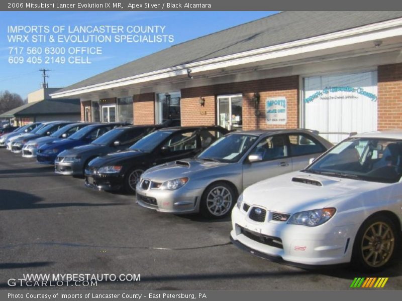 Apex Silver / Black Alcantara 2006 Mitsubishi Lancer Evolution IX MR