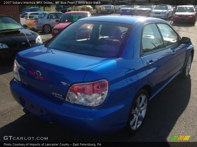 WR Blue Pearl / Anthracite Black 2007 Subaru Impreza WRX Sedan