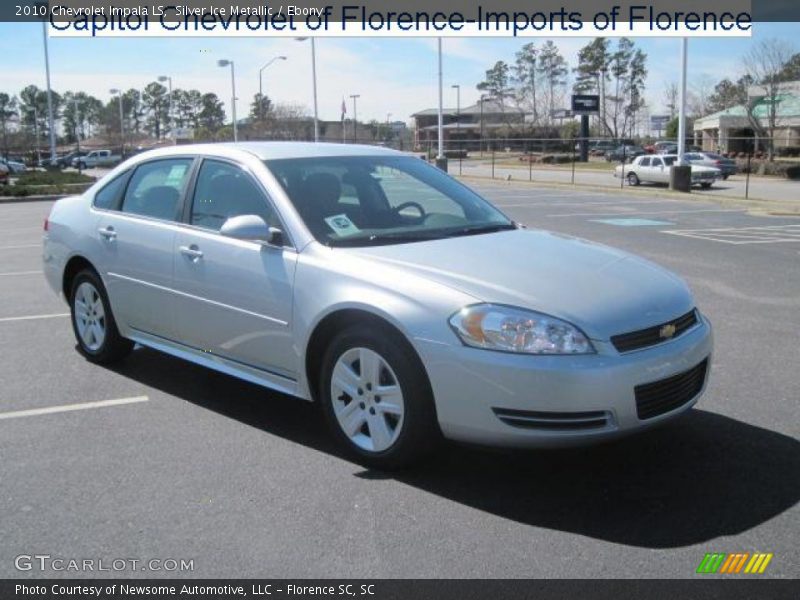 Silver Ice Metallic / Ebony 2010 Chevrolet Impala LS