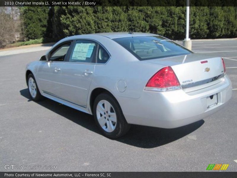 Silver Ice Metallic / Ebony 2010 Chevrolet Impala LS