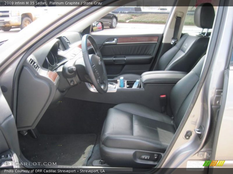 Platinum Graphite / Stone Gray 2009 Infiniti M 35 Sedan