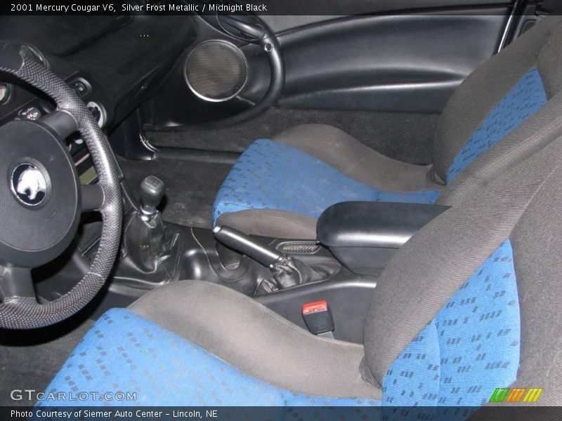 Silver Frost Metallic / Midnight Black 2001 Mercury Cougar V6