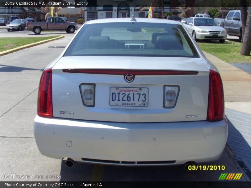 Radiant Silver / Ebony 2009 Cadillac STS V8