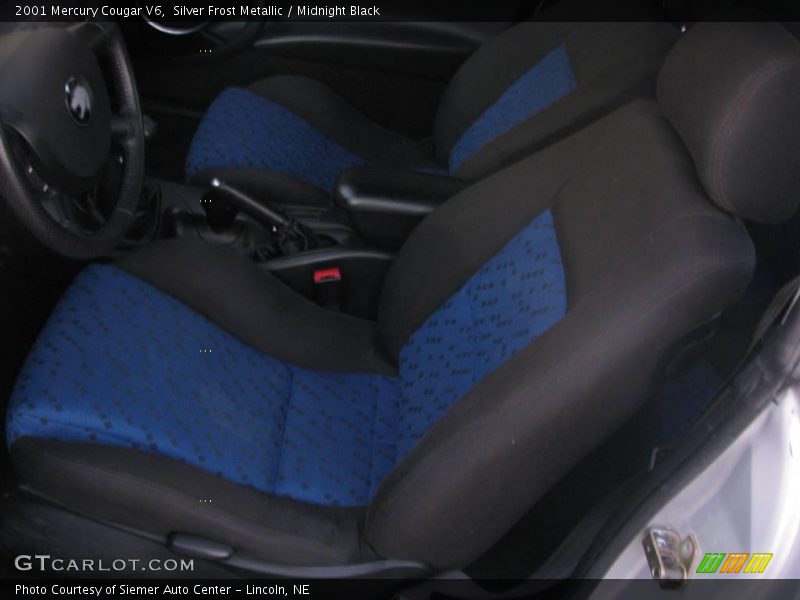 Silver Frost Metallic / Midnight Black 2001 Mercury Cougar V6