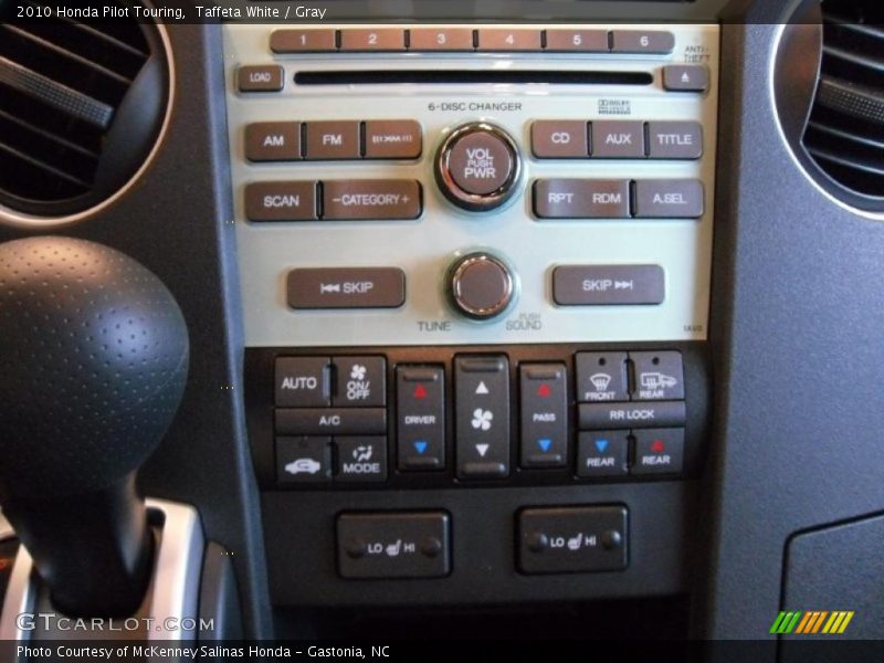 Taffeta White / Gray 2010 Honda Pilot Touring