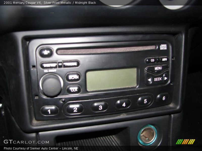 Silver Frost Metallic / Midnight Black 2001 Mercury Cougar V6