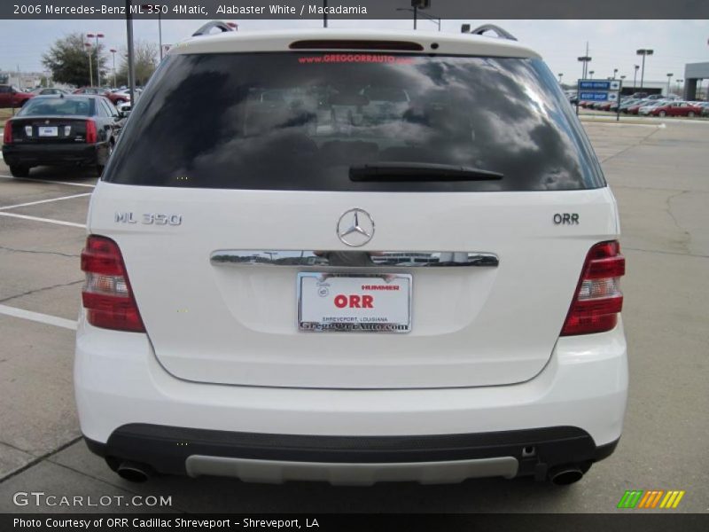 Alabaster White / Macadamia 2006 Mercedes-Benz ML 350 4Matic