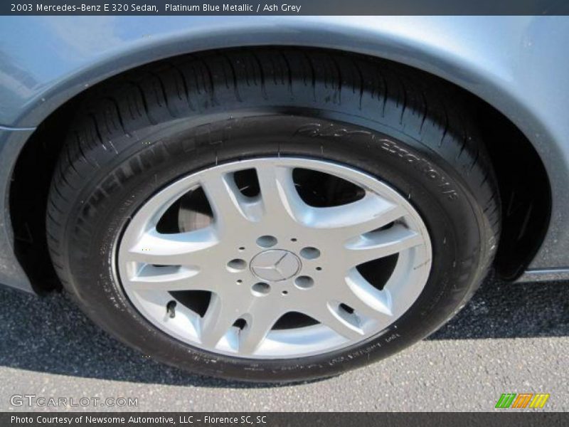 Platinum Blue Metallic / Ash Grey 2003 Mercedes-Benz E 320 Sedan