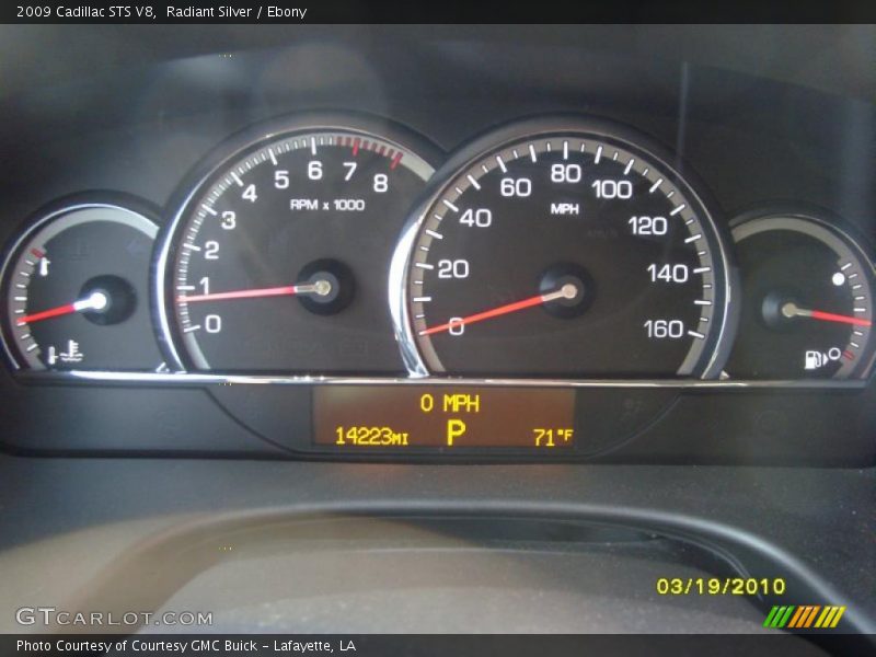 Radiant Silver / Ebony 2009 Cadillac STS V8