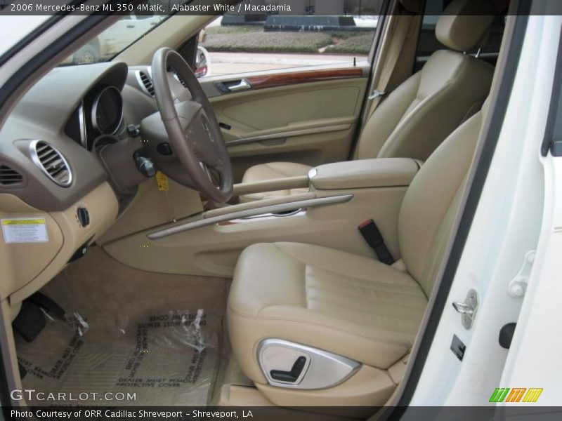 Alabaster White / Macadamia 2006 Mercedes-Benz ML 350 4Matic