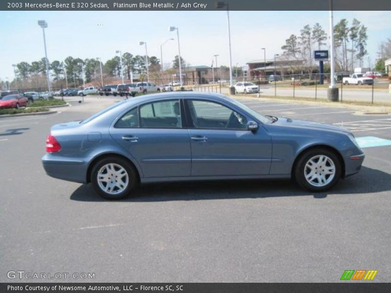 Platinum Blue Metallic / Ash Grey 2003 Mercedes-Benz E 320 Sedan
